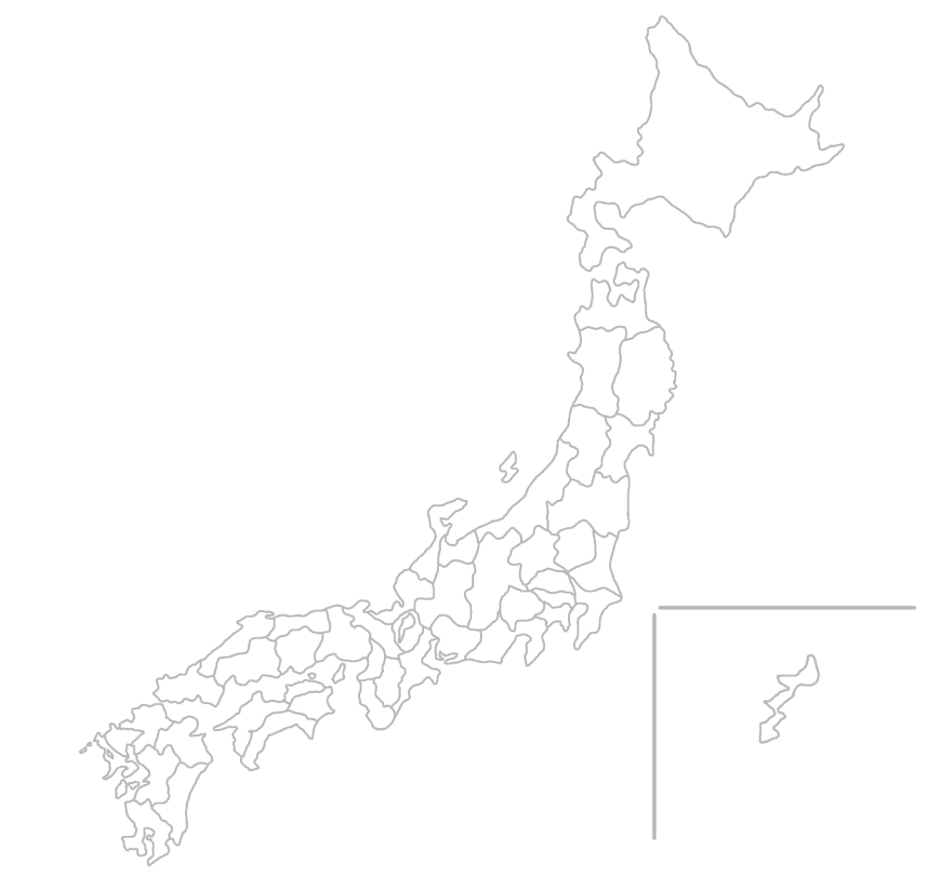Dot Homesの施設の位置がわかる日本地図